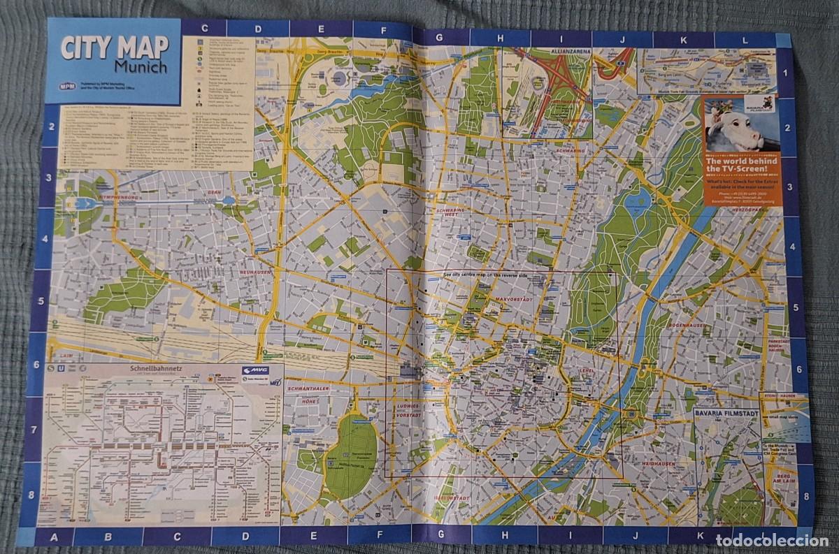 Mapas contempor&aacute;neos: MAPA DE LA CIUDAD DE MUNICH, ALEMANIA - Foto 1