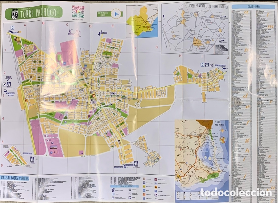 Mapas contempor&aacute;neos: Mapa. Mapa Tur&iacute;stico de Torre Pacheco. Murcia. 2018. - Foto 2