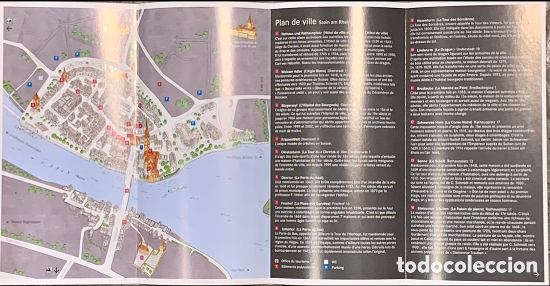 Mapas contempor&aacute;neos: Mapa. Plan de Ville. Stein am Rheim. Suiza. - Foto 2