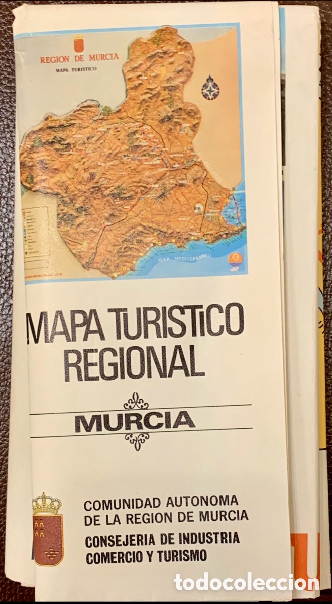 Mapas contempor&aacute;neos: Mapa. Mapa Tur&iacute;stico Regional. Murcia. 1984. - Foto 1