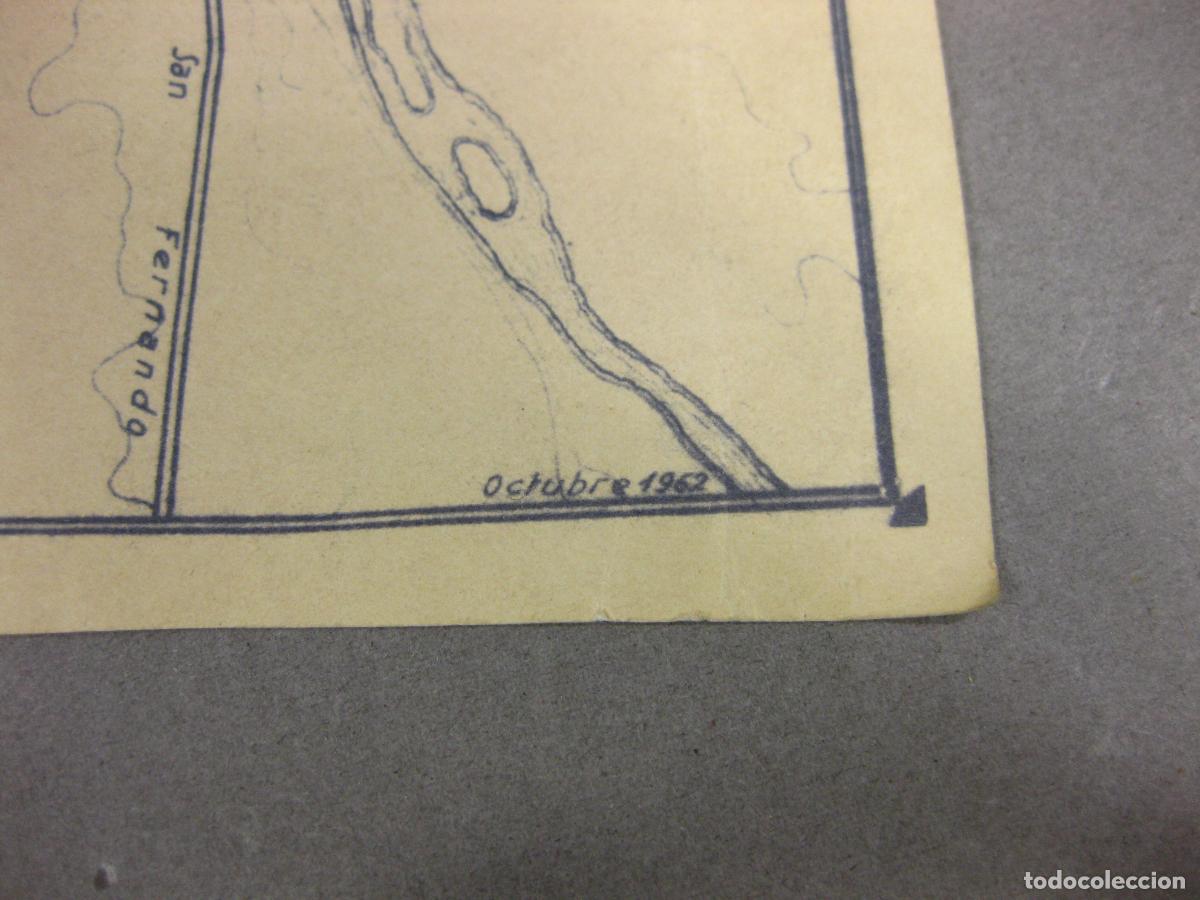 Mapas contempor&aacute;neos: MAPA DE LA CONSTRUCTORA CANTABRIA. TERRENOS EN BARAJAS. OCTUBRE DE 1962 - Foto 5