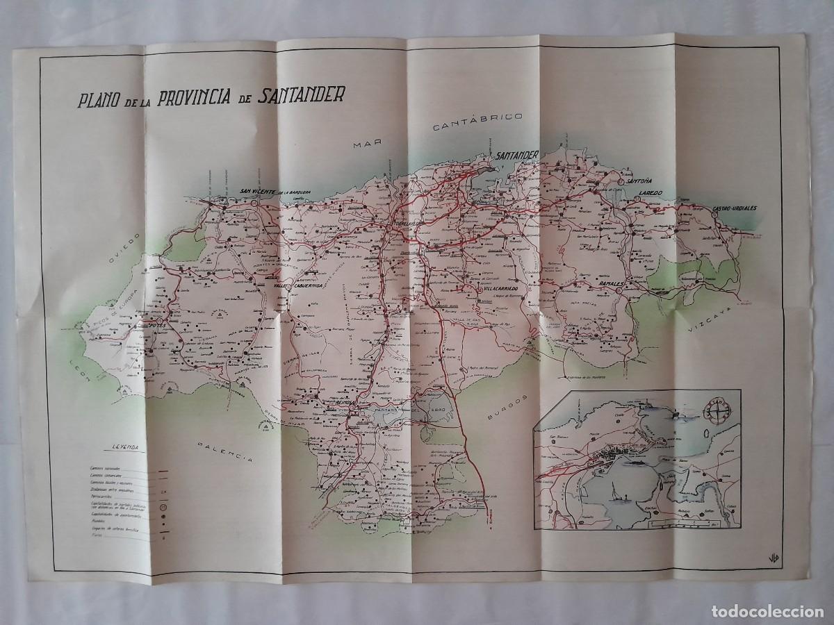 Mapas contempor&aacute;neos: MAPA GUIA DE LA PROVINCIA DE SANTANDER RV - Foto 2