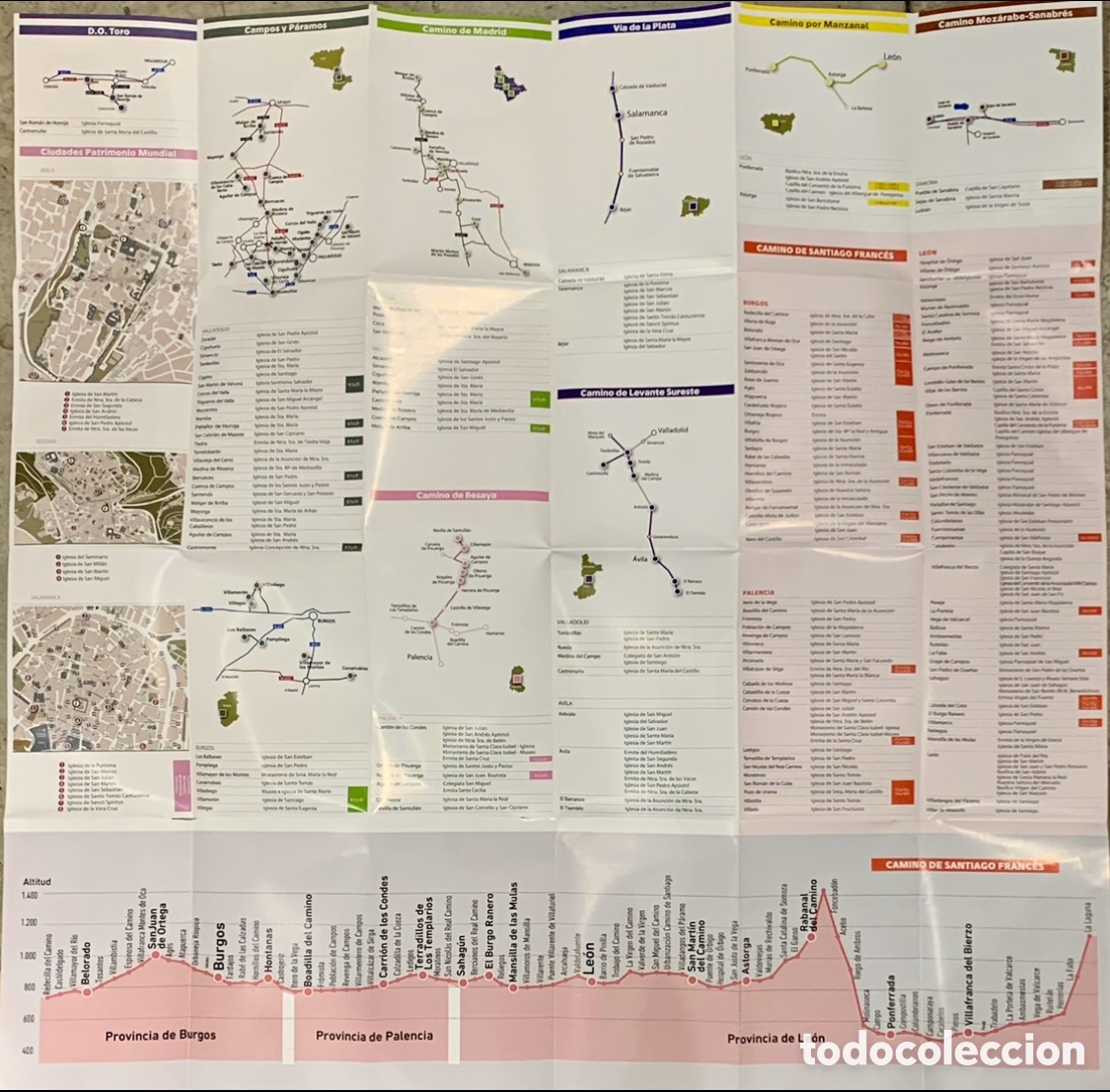 Mapas contempor&aacute;neos: Mapa. Programa de Apertura de Monumentos. Junta de Castilla y Le&oacute;n. - Foto 2