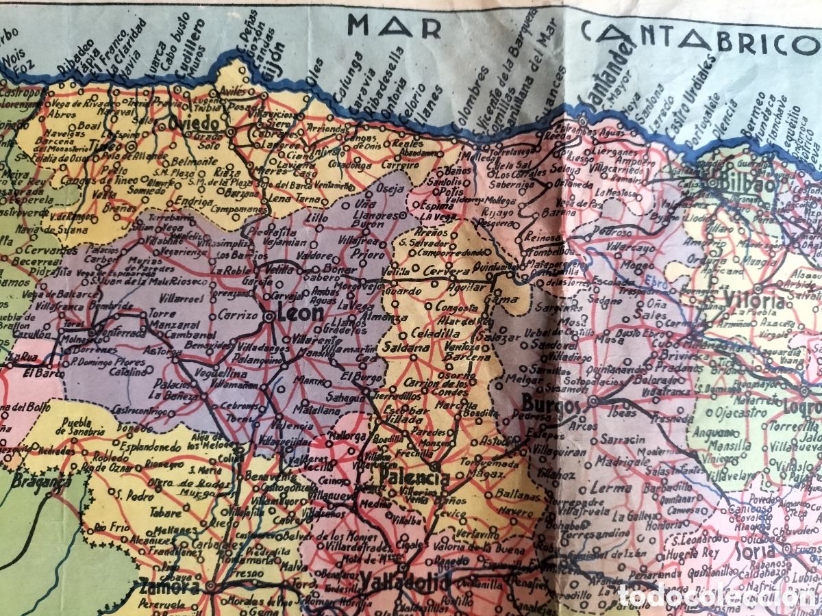Mapas contempor&aacute;neos: Antiguo mapa de Espa&ntilde;a de Olivella Studios - Foto 5