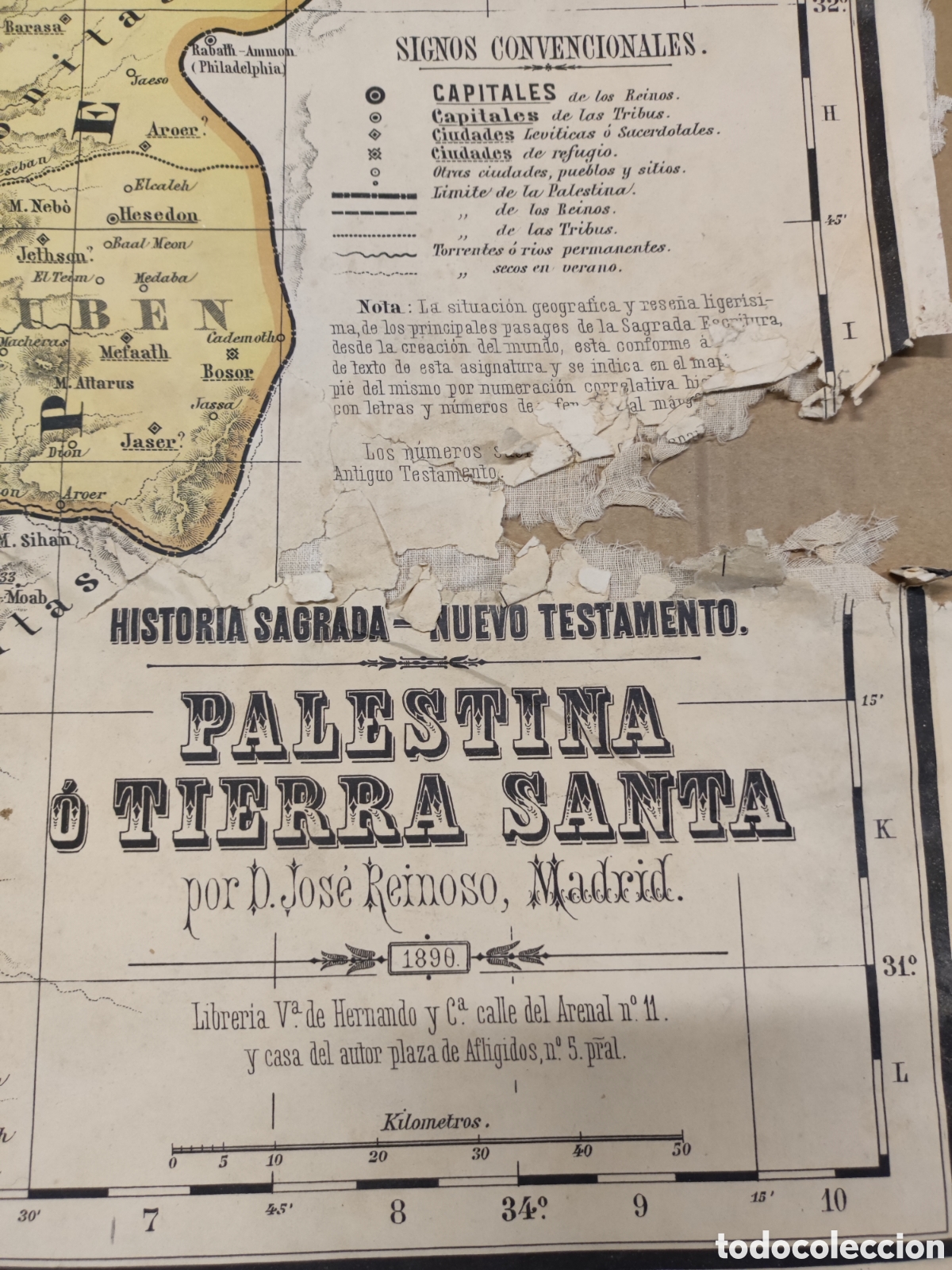 Mapas contempor&aacute;neos: Mapa de Palestina 1890 - Foto 5