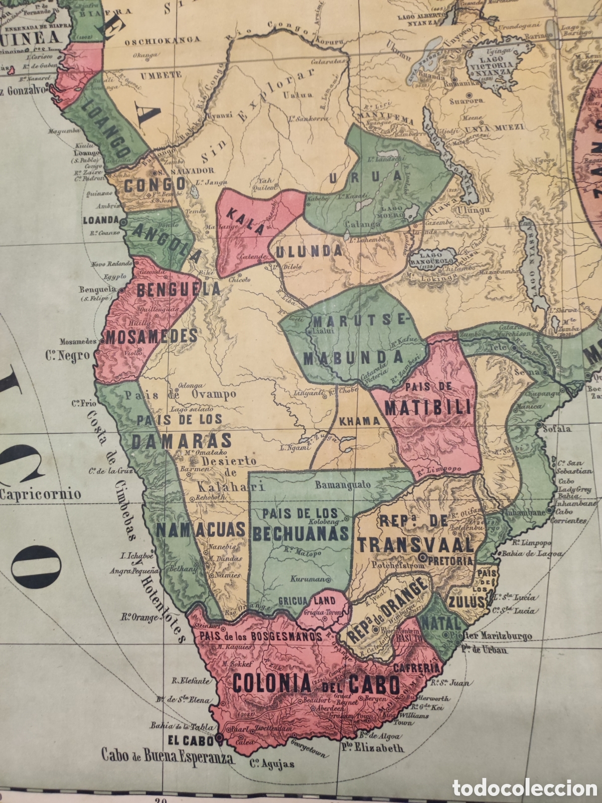 Mapas contempor&aacute;neos: Mapa de &Aacute;frica de 1888 - Foto 3