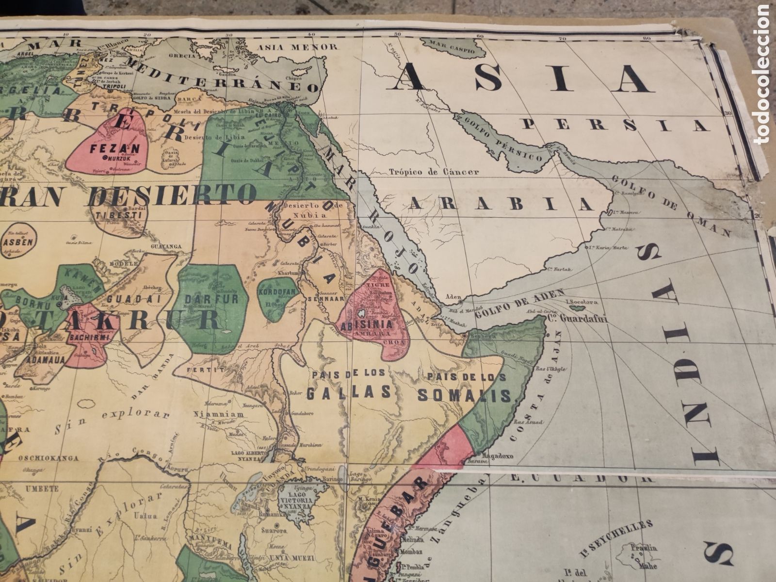 Mapas contempor&aacute;neos: Mapa de &Aacute;frica de 1888 - Foto 5