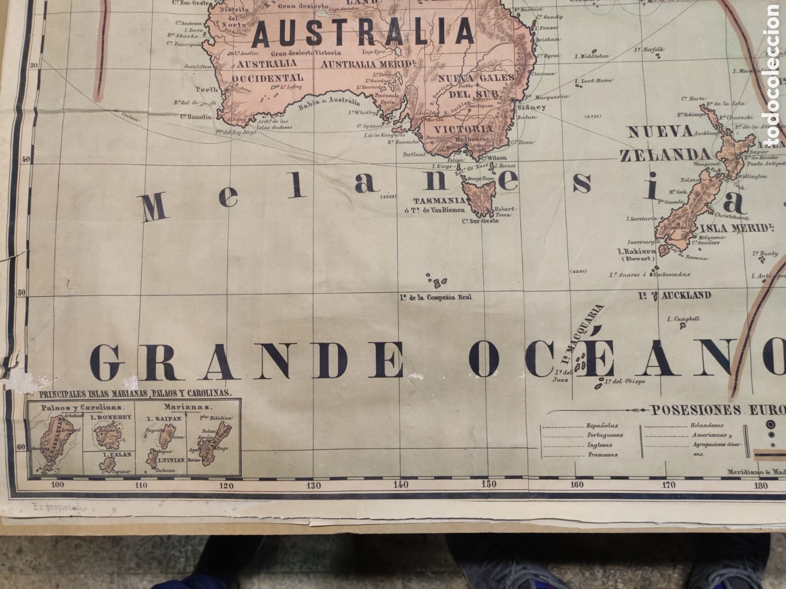 Mapas contempor&aacute;neos: Mapa de Ocean&iacute;a de 1888 - Foto 4