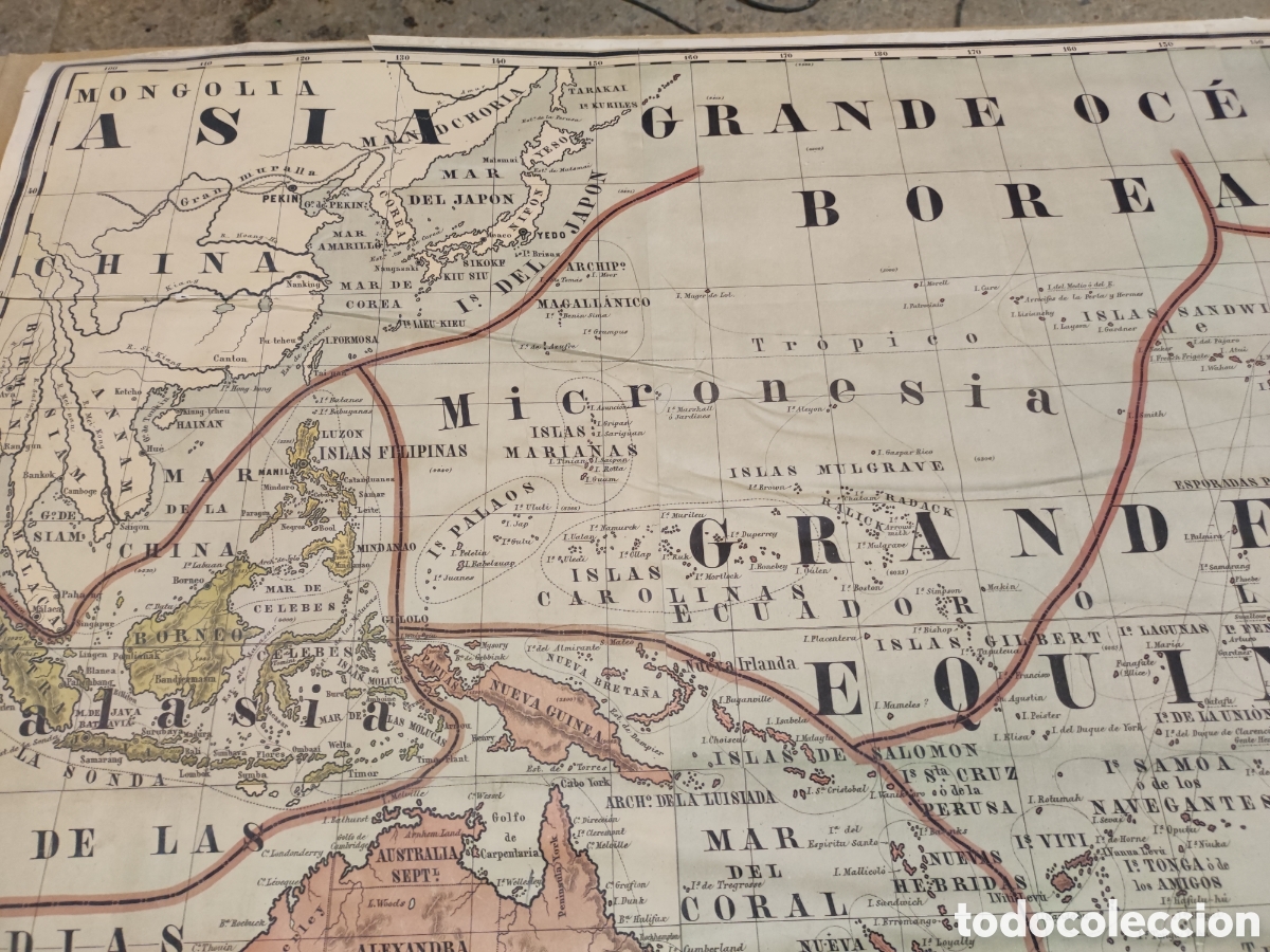 Mapas contempor&aacute;neos: Mapa de Ocean&iacute;a de 1888 - Foto 6