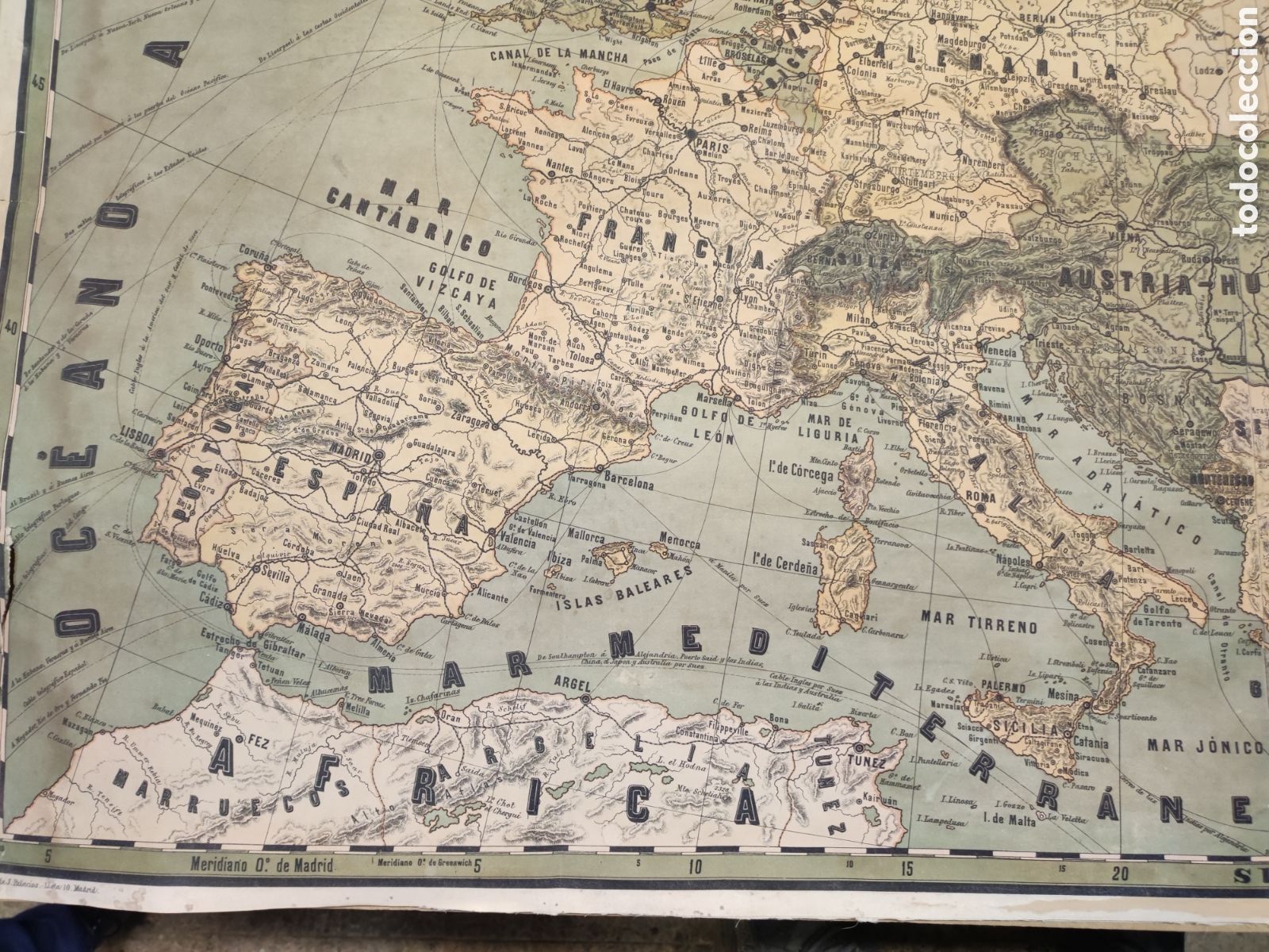 Mapas contempor&aacute;neos: Mapa de Europa de 1888 - Foto 2