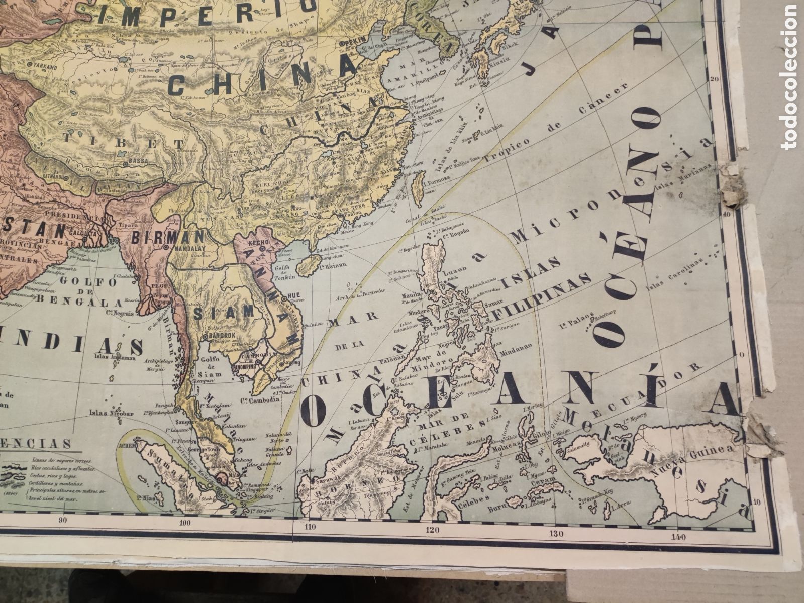 Mapas contempor&aacute;neos: Mapa de Asia de 1888 - Foto 3