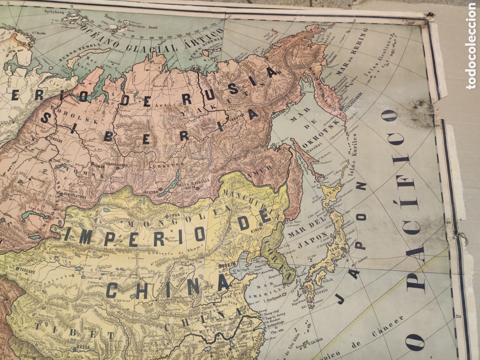 Mapas contempor&aacute;neos: Mapa de Asia de 1888 - Foto 4