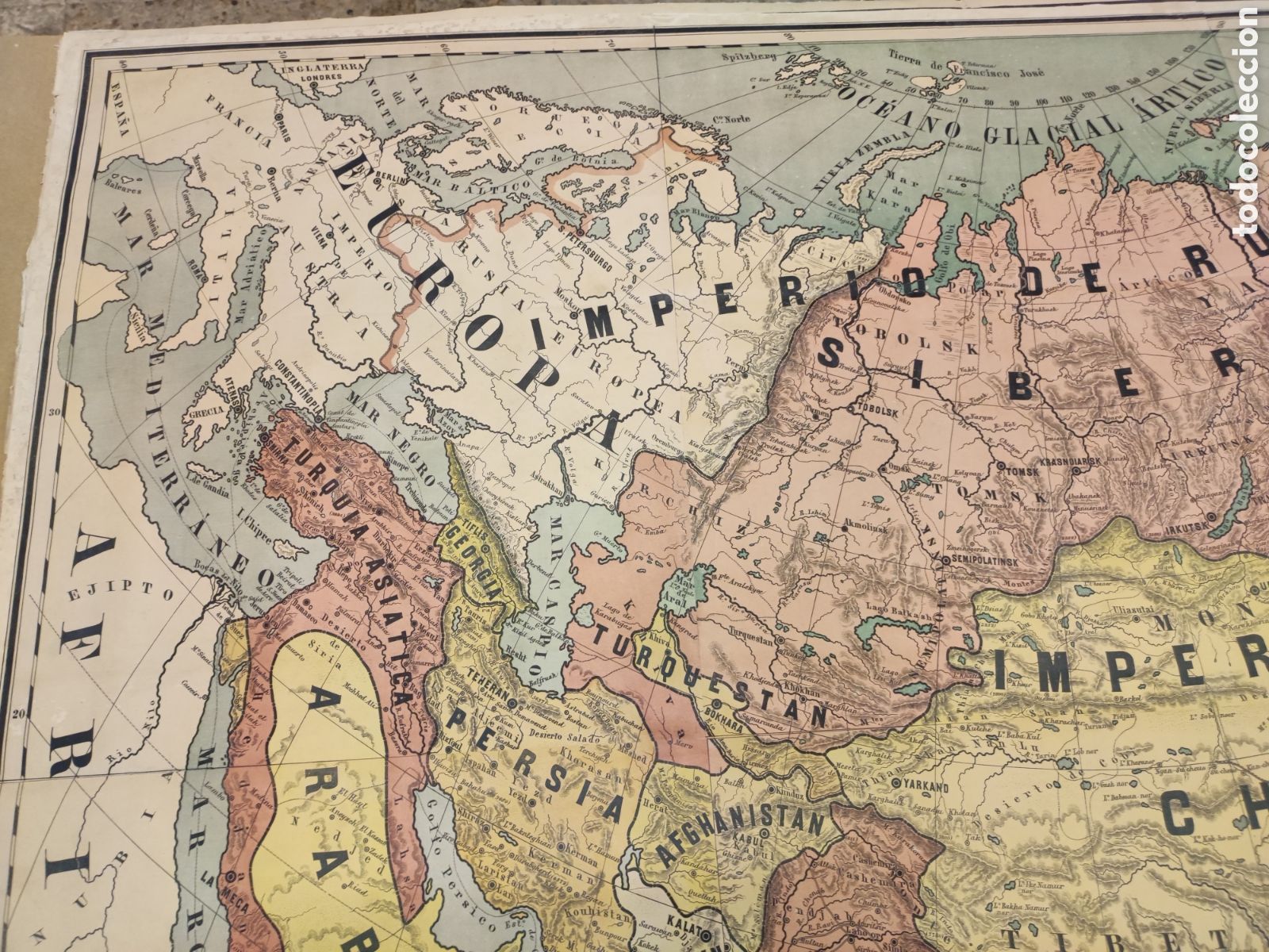 Mapas contempor&aacute;neos: Mapa de Asia de 1888 - Foto 5