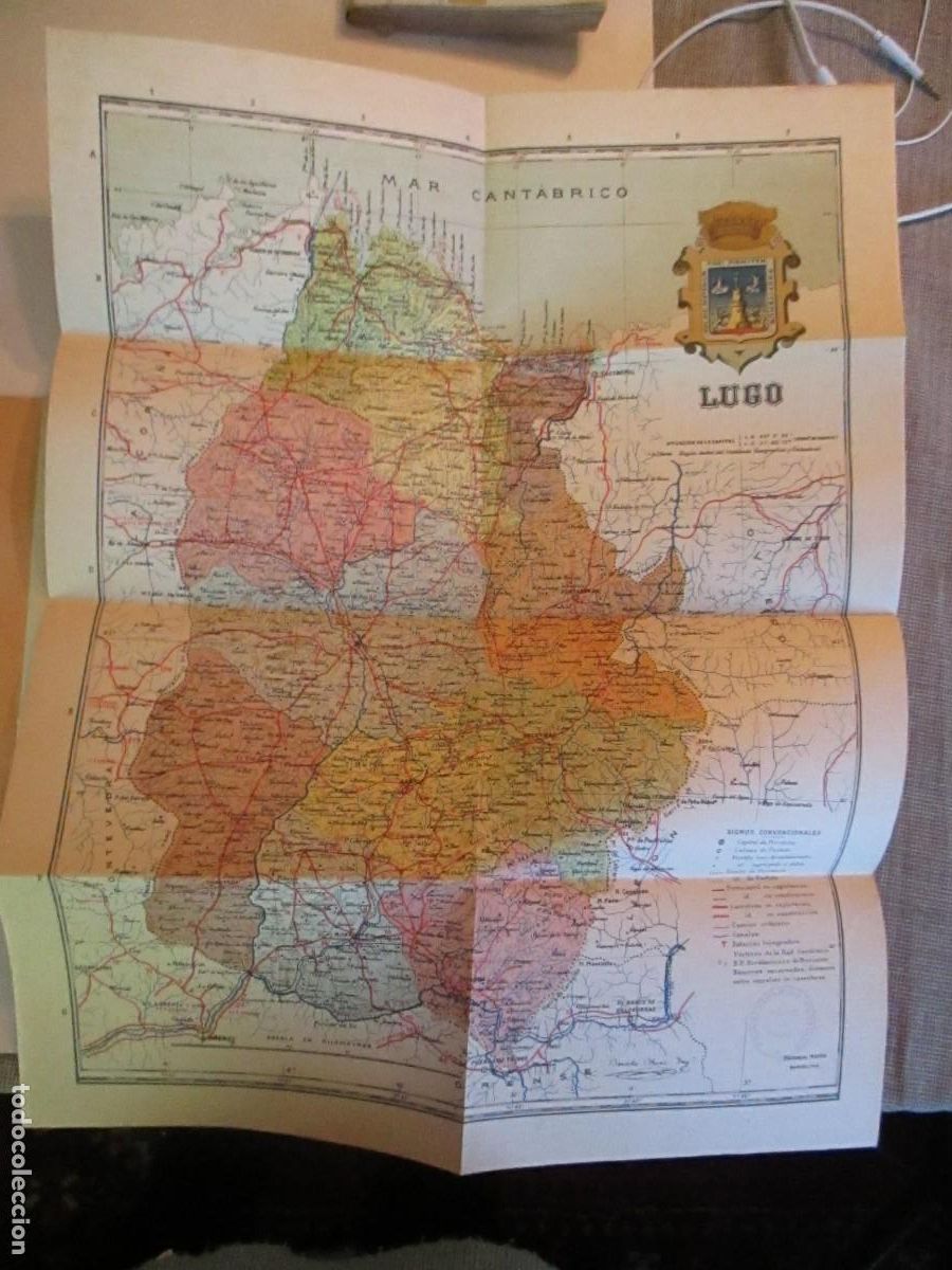 Mapas contempor&aacute;neos: PROVINCIAS DE ESPA&Ntilde;A Lugo W30652 - Foto 2