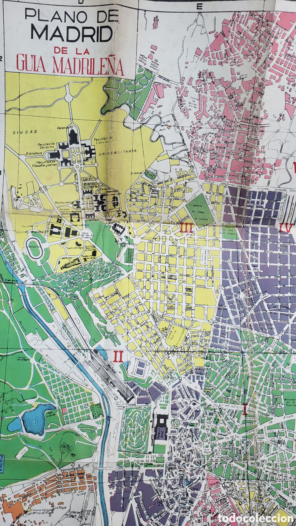 Mapas contempor&aacute;neos: Mapa antigua plano de Madrid - Foto 2
