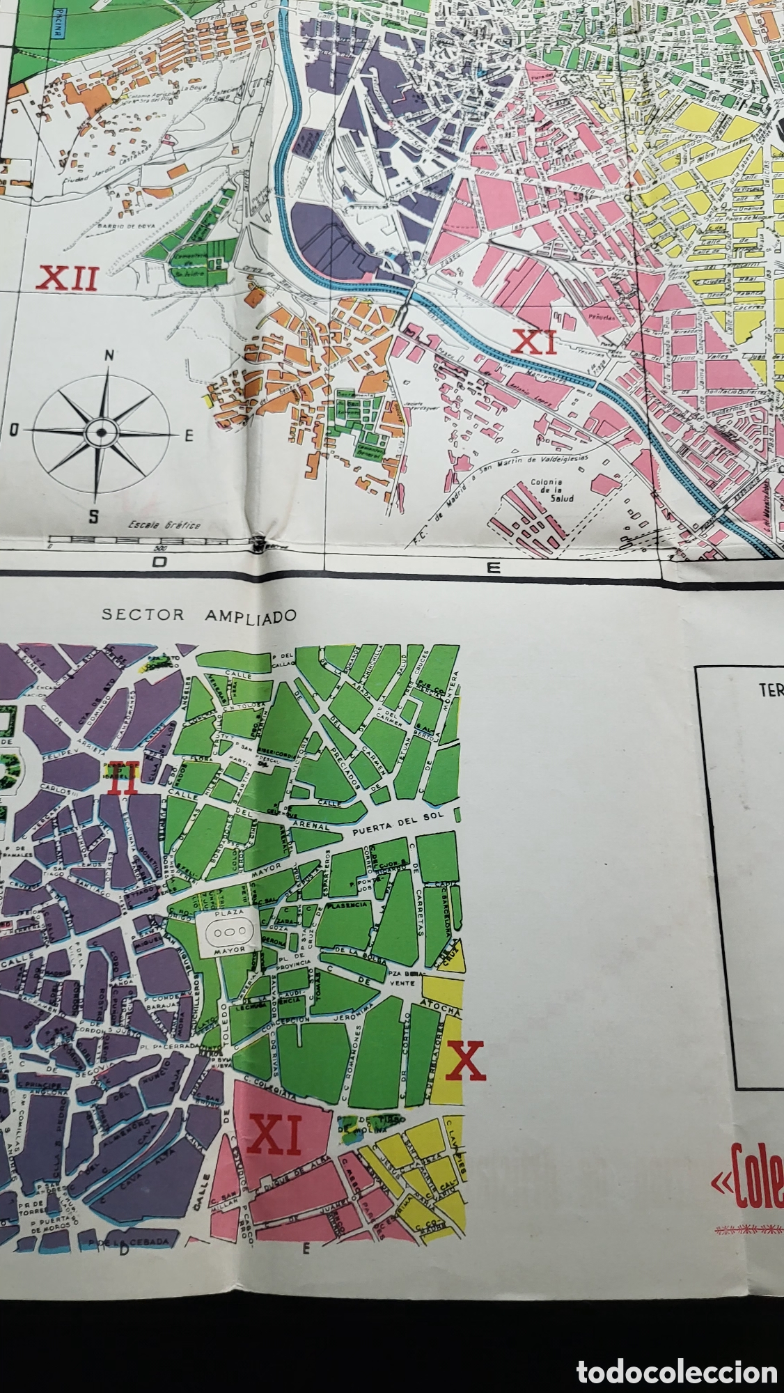 Mapas contempor&aacute;neos: Mapa antigua plano de Madrid - Foto 5