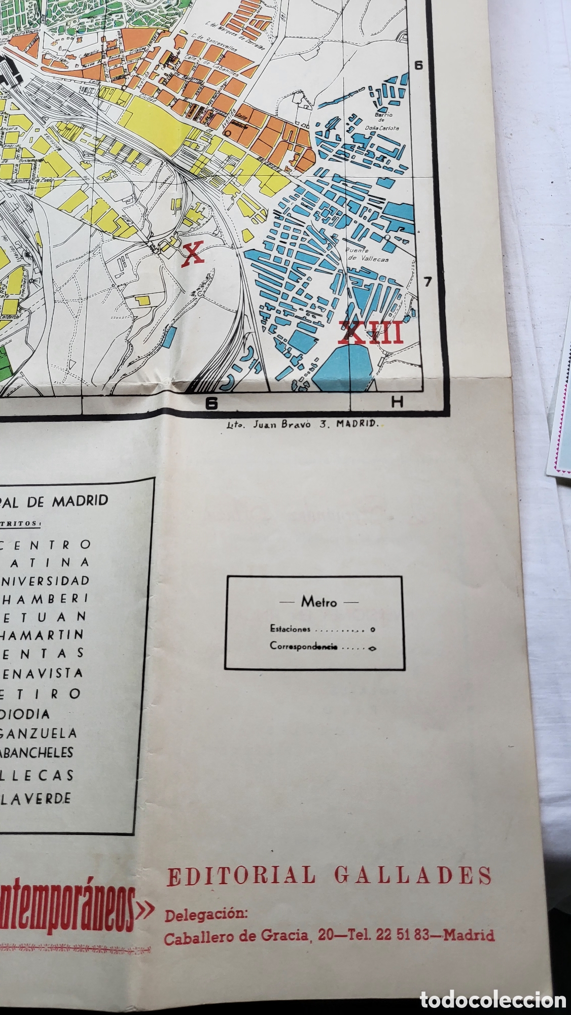 Mapas contempor&aacute;neos: Mapa antigua plano de Madrid - Foto 6