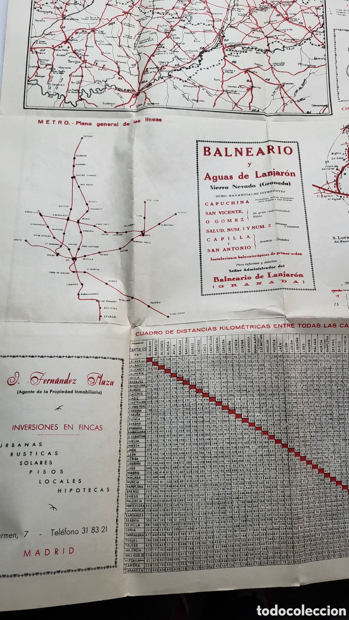 Mapas contempor&aacute;neos: Mapa antigua plano de Madrid - Foto 9