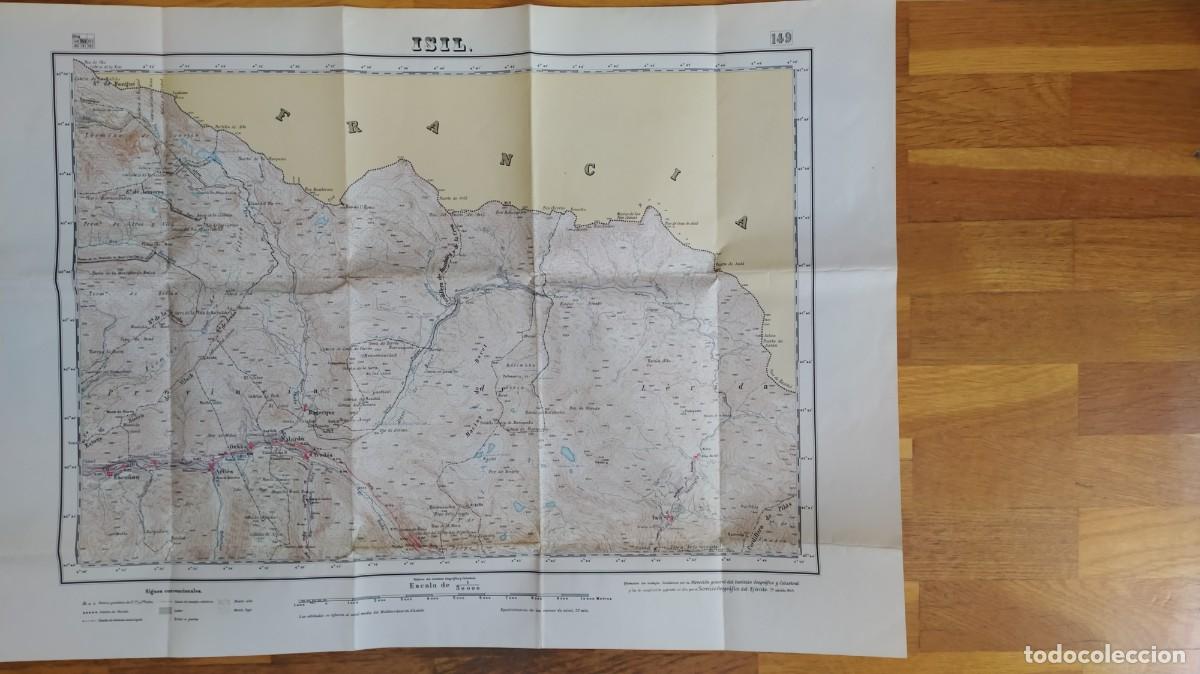 Mapas contempor&aacute;neos: Mapa de Isil. 1949. Servicio geogr&aacute;fico del ej&eacute;rcito. - Foto 2