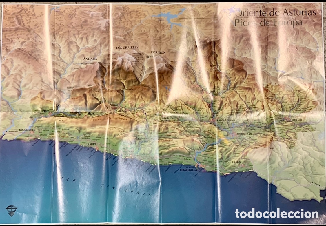 Mapas contempor&aacute;neos: Mapa. La Comarca del Oriente de Asturias. 2000. - Foto 2