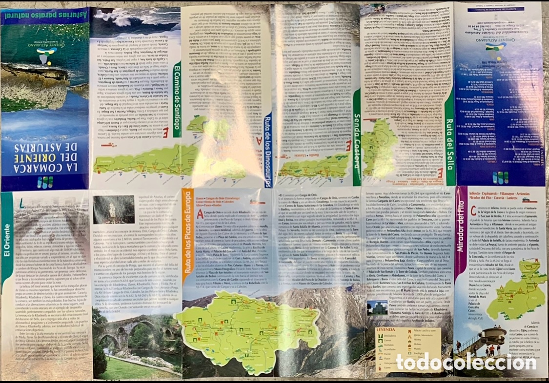 Mapas contempor&aacute;neos: Mapa. La Comarca del Oriente de Asturias. 2000. - Foto 3