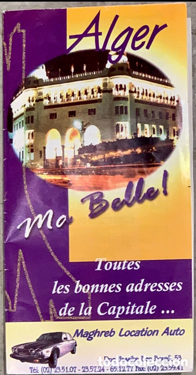 Mapas contempor&aacute;neos: Mapa. Argel. Argelia. &ldquo;Ma belle!&rdquo; 2000&rsquo;. - Foto 1