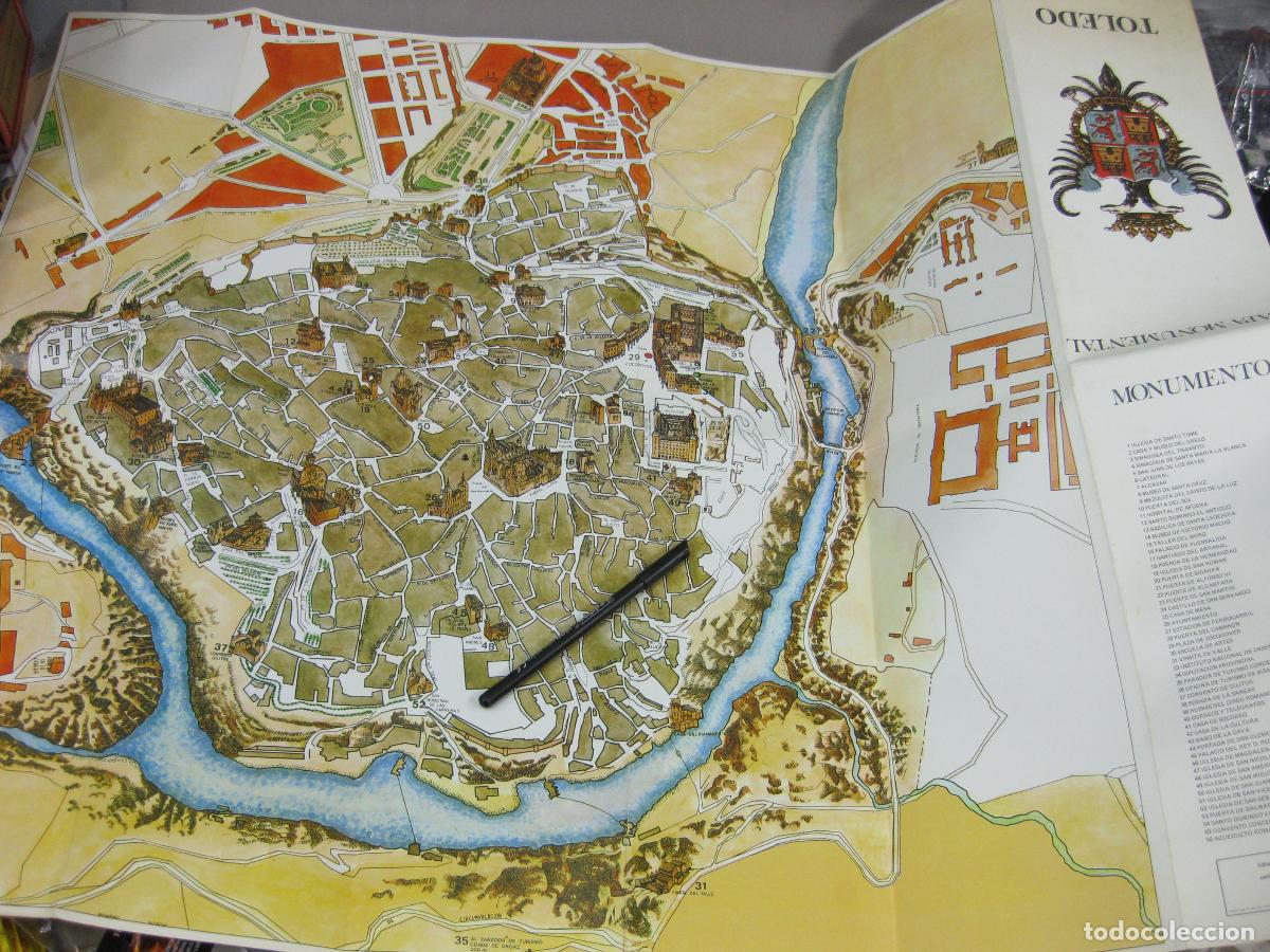 Mapas contempor&aacute;neos: MAPA MONUMENTAL DE TOLEDO. 1976 - Foto 2