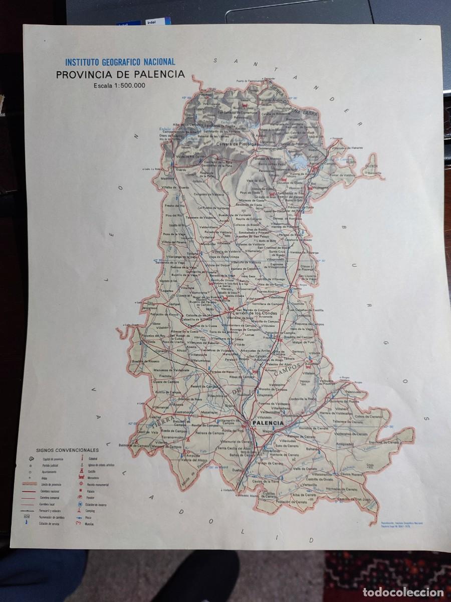 Contemporary maps: MAPA PROVINCIA PALENCIA INSTITUTO GEOGR&Aacute;FICO Y CATASTRAL 1977