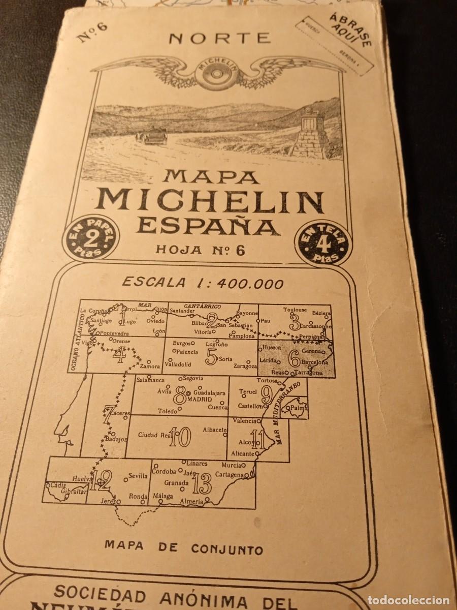 Mapas contempor&aacute;neos: Mapa Michelin.N.6.Mapa antiguo. - Foto 1