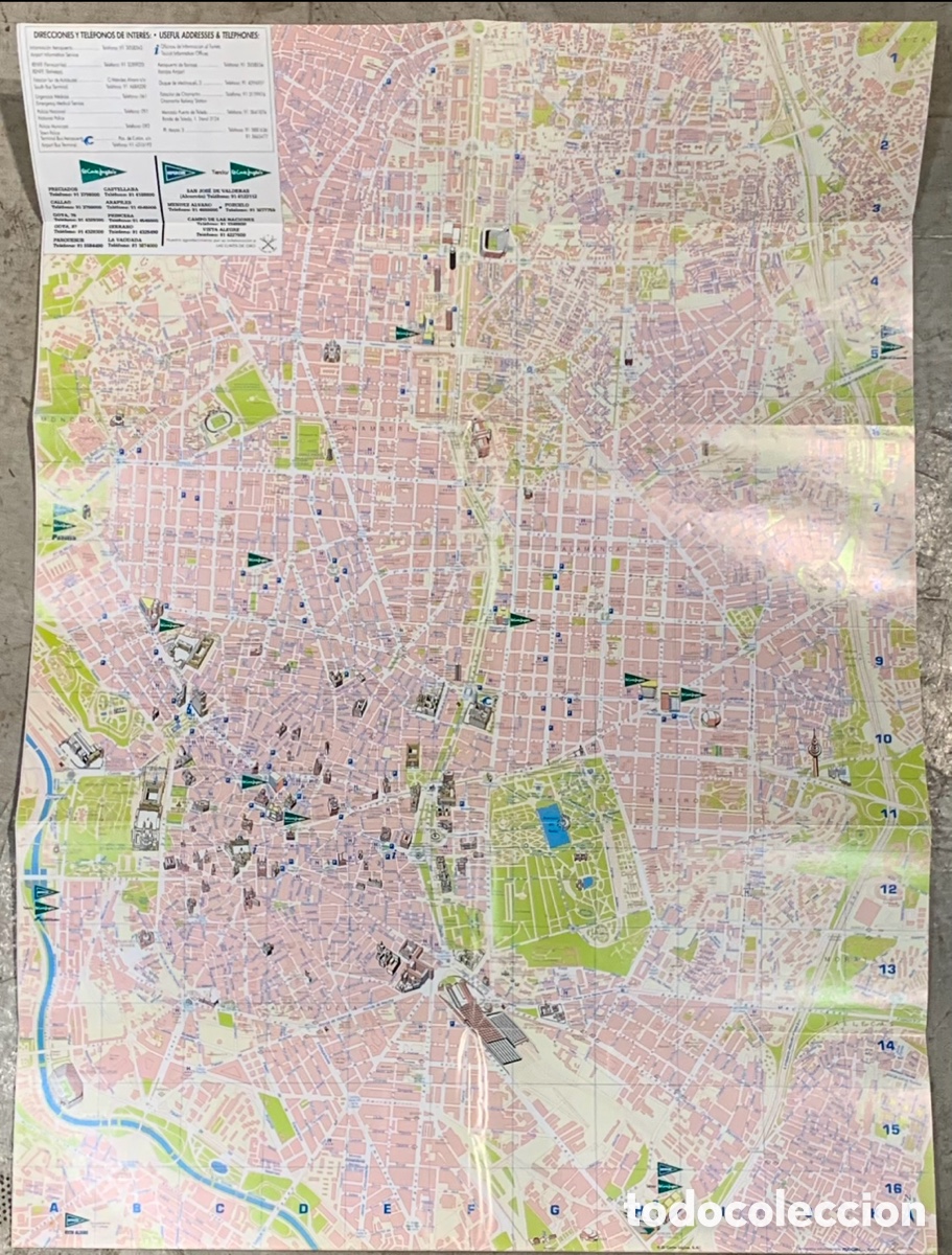 Mapas contempor&aacute;neos: Mapa. Plano de Madrid. 1999. - Foto 2