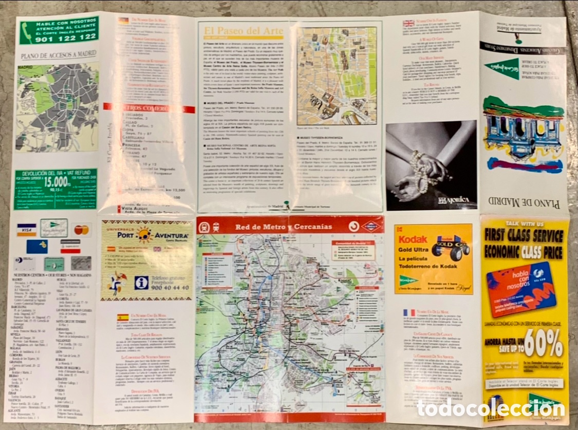 Mapas contempor&aacute;neos: Mapa. Plano de Madrid. 1999. - Foto 3