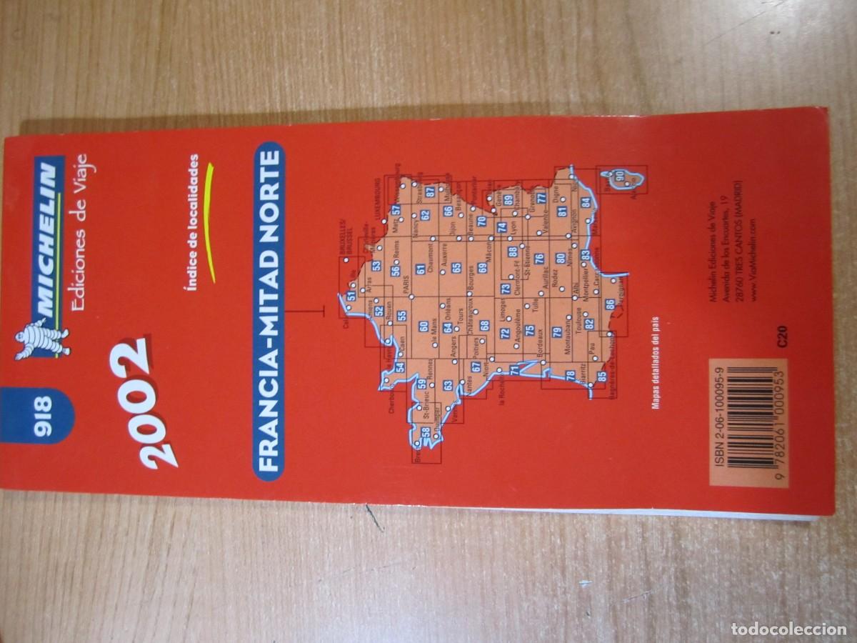 Mapas contempor&aacute;neos: mapa michelin 918 francia mitad norte 2002 - Foto 3