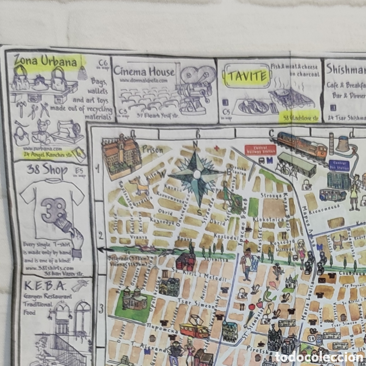 Mapas contempor&aacute;neos: Plano mapa miniatura c&oacute;mic Sof&iacute;a Cartoon Map - Foto 4
