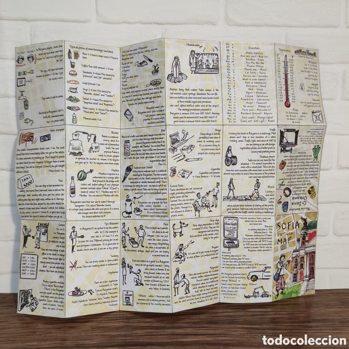 Mapas contempor&aacute;neos: Plano mapa miniatura c&oacute;mic Sof&iacute;a Cartoon Map - Foto 6