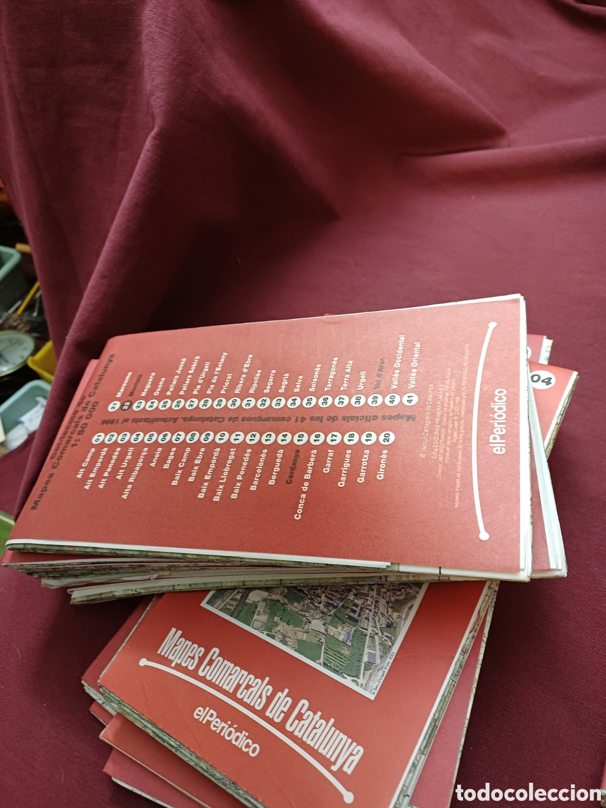 Mapas contempor&aacute;neos: COLECCI&Oacute;N MAPAS COMARCALES DE CATALU&Ntilde;A, COMPLETA 41 MAPAS - Foto 9