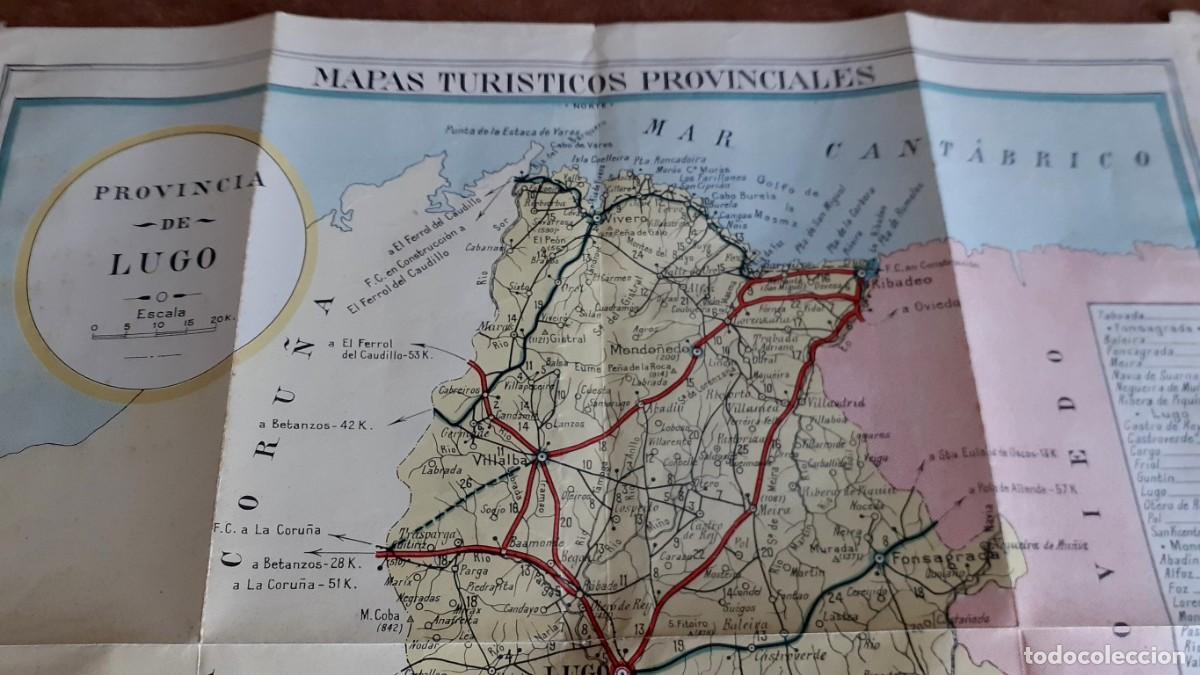 Mapas contempor&aacute;neos: Mapa tur&iacute;stico provinciales LUGO - Ed. Hernando - Foto 3