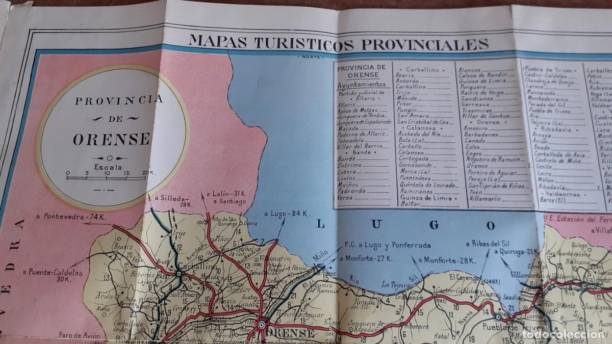 Mapas contempor&aacute;neos: Mapa tur&iacute;stico provinciales ORENSE -- Ed. Hernando - Foto 3