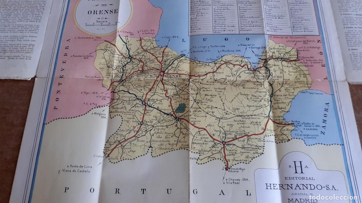Mapas contempor&aacute;neos: Mapa tur&iacute;stico provinciales ORENSE -- Ed. Hernando - Foto 4