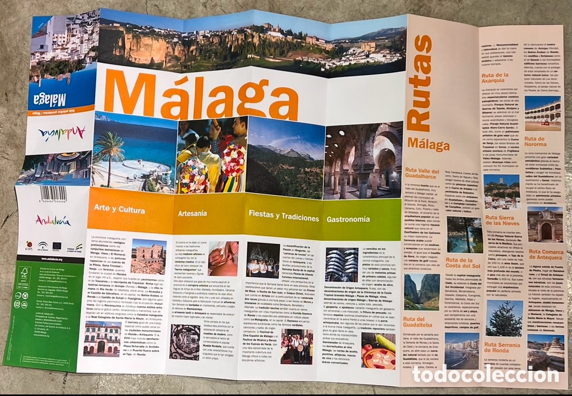 Mapas contempor&aacute;neos: Mapa. Gu&iacute;a Pr&aacute;ctica Provincias. Malaga. 2019. - Foto 3
