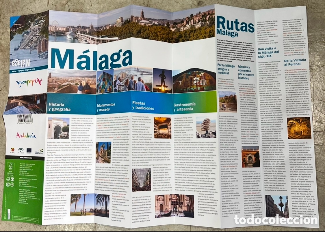 Mapas contempor&aacute;neos: Mapa. Gu&iacute;a Pr&aacute;ctica Ciudades. Malaga. 2019. - Foto 3