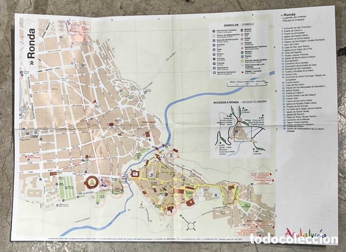 Mapas contempor&aacute;neos: Mapa. Ronda. Malaga. 2022. - Foto 1