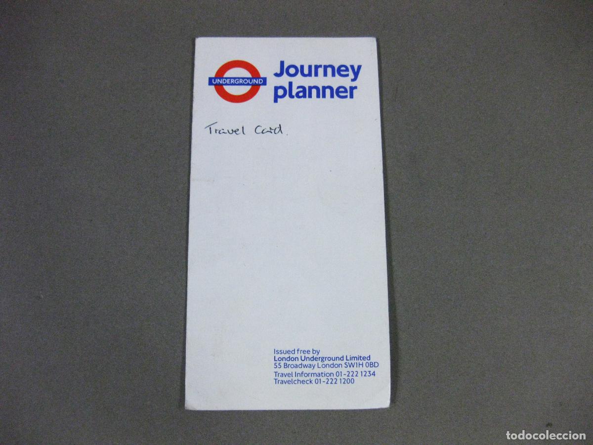 Contemporary maps: PLANO DEL METRO DE LONDRES. UNDERGROUND. OCTUBRE DE 1988