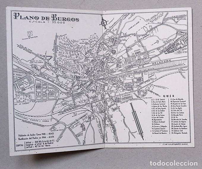 Mapas contempor&aacute;neos: Plano de Burgos, 1944. D&iacute;ptico - Foto 1