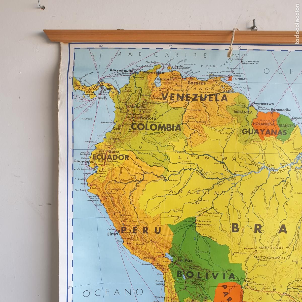 Mapas contempor&aacute;neos: ANTIGUO MAPA DE AM&Eacute;RICA DEL SUR - Foto 4