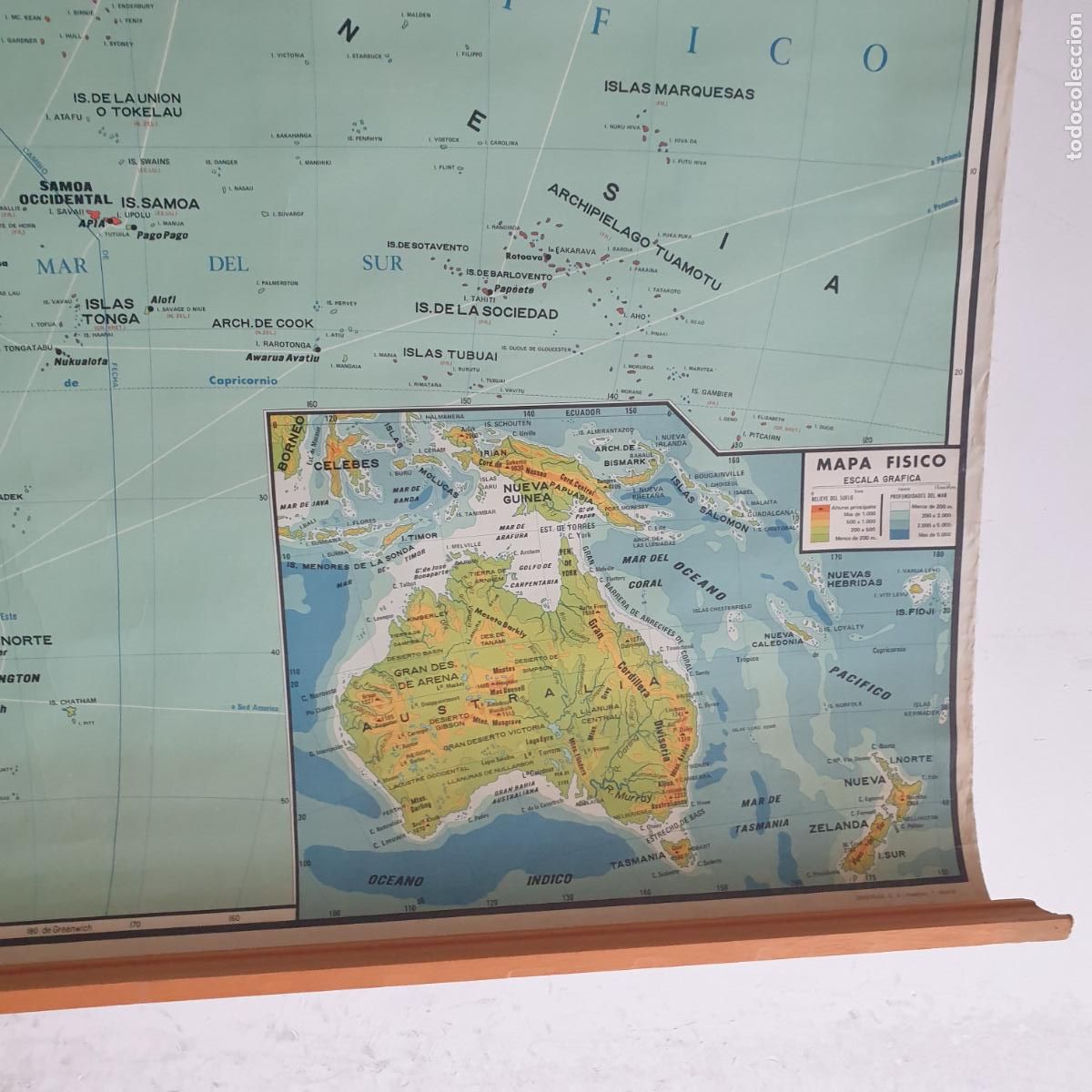 Mapas contempor&aacute;neos: ANTIGUO MAPA POLITICO DE OCEANIA - Foto 4