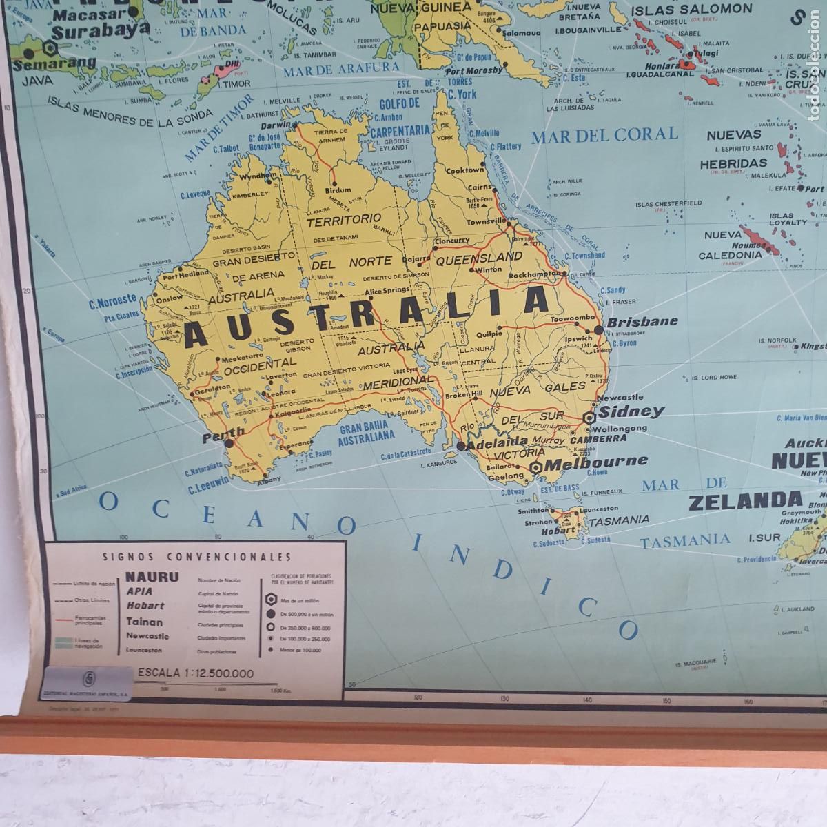 Mapas contempor&aacute;neos: ANTIGUO MAPA POLITICO DE OCEANIA - Foto 5