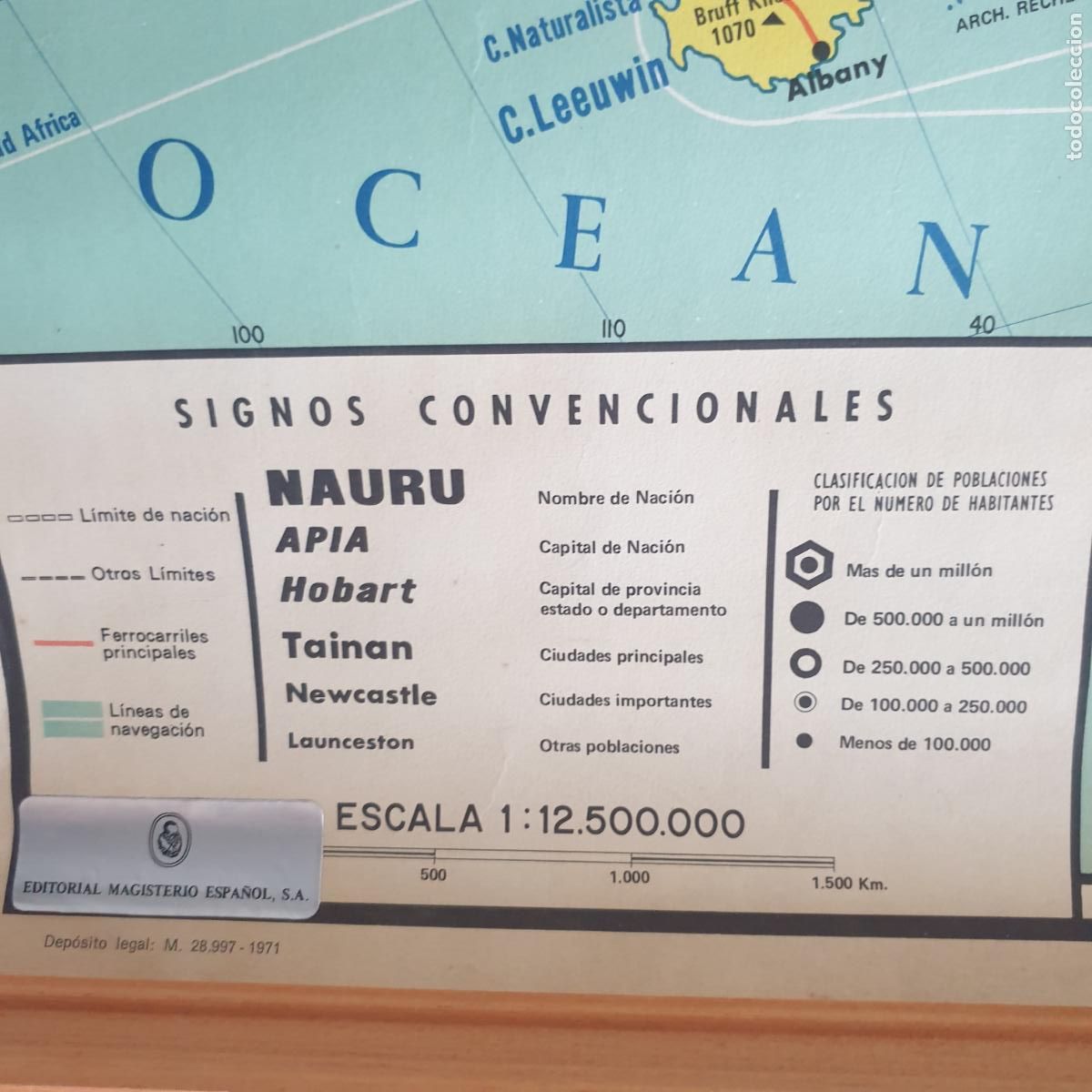 Mapas contempor&aacute;neos: ANTIGUO MAPA POLITICO DE OCEANIA - Foto 6