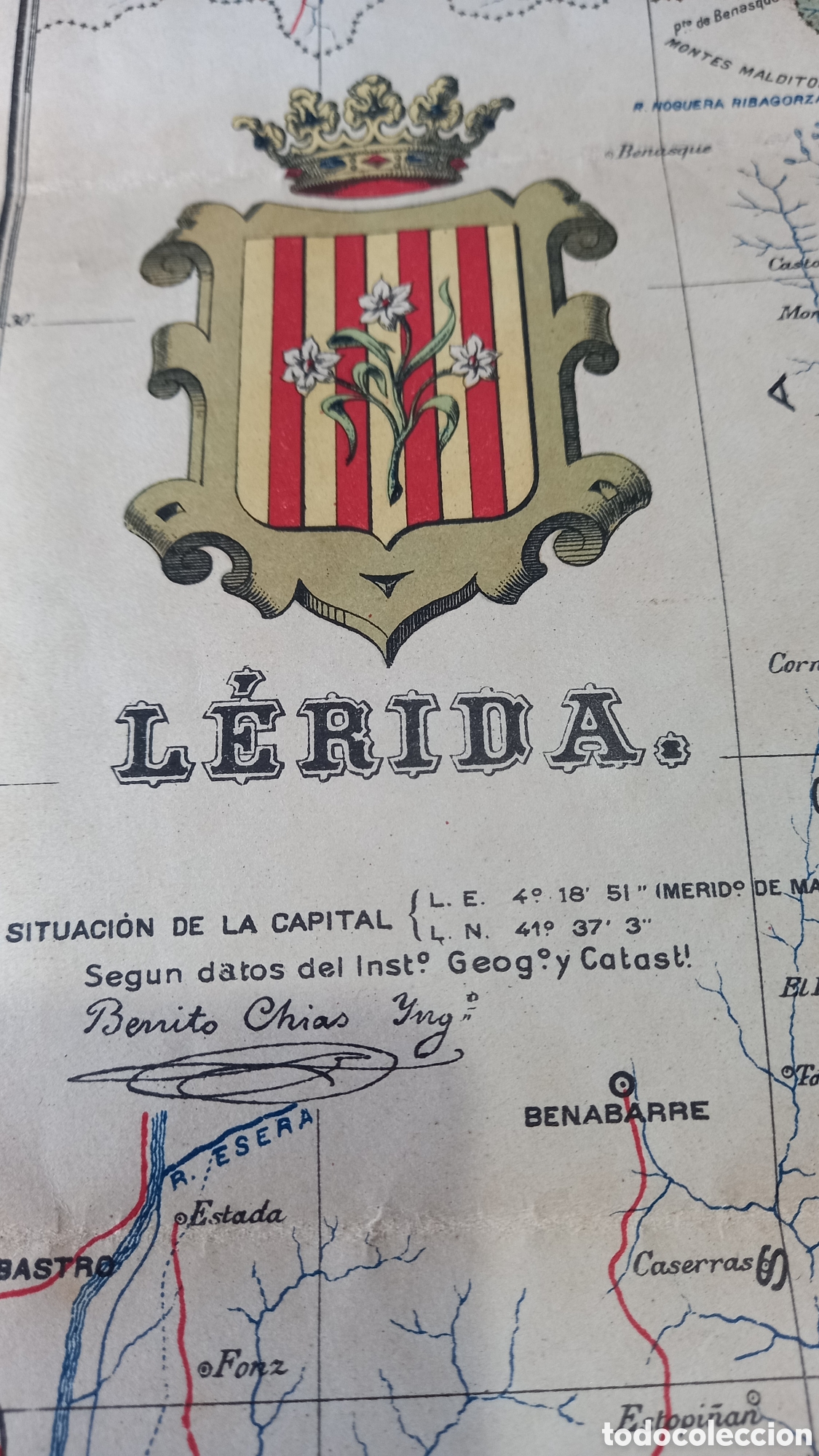 Mapas contempor&aacute;neos: Mapa de L&eacute;rida 47 x 36 ctms - Foto 5