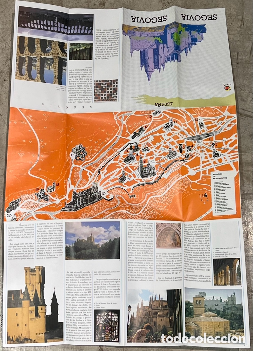 Mapas contempor&aacute;neos: Mapa. Segovia. Espa&ntilde;a. 1990. - Foto 2