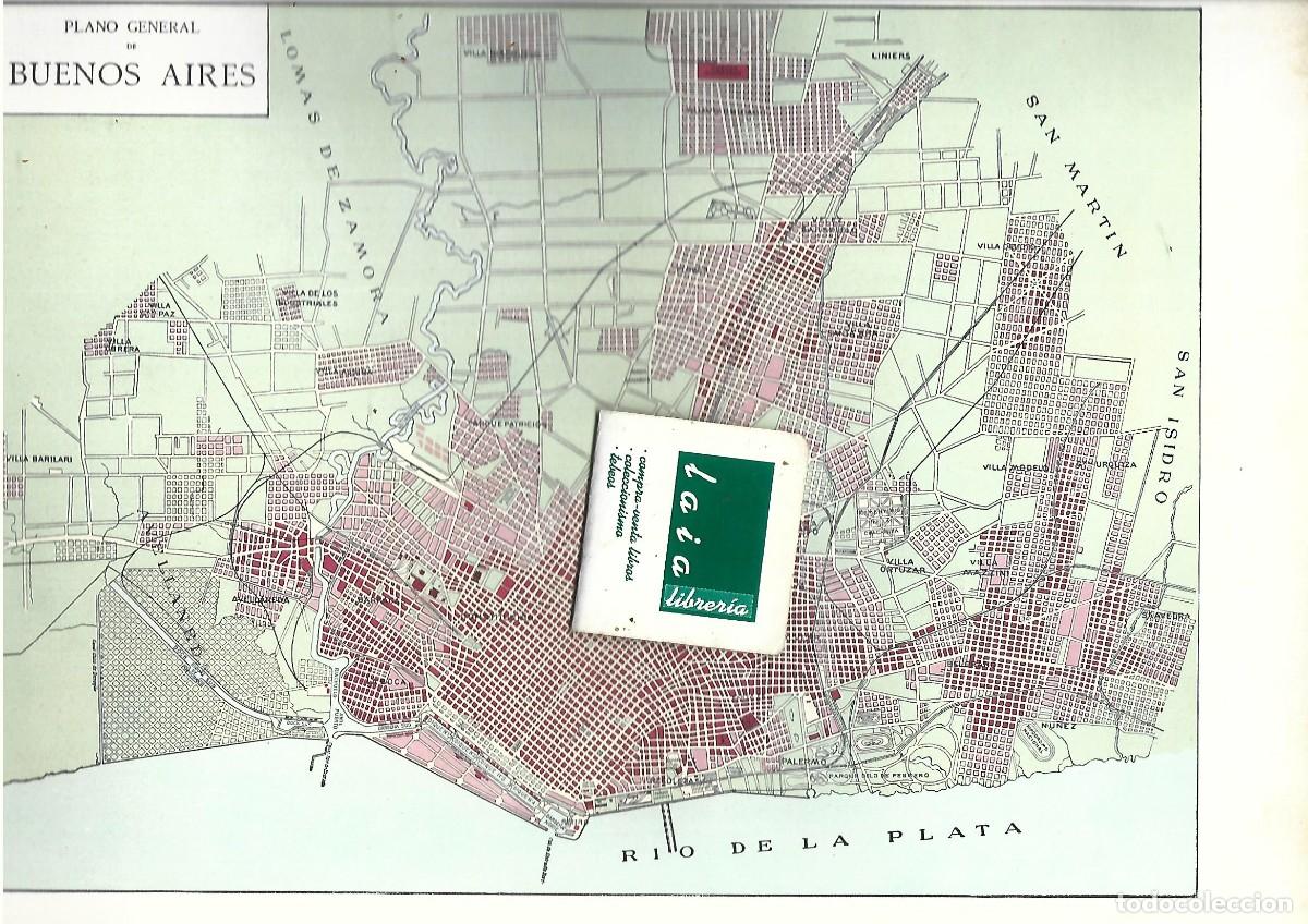 Zeitgen&ouml;ssische Karten: plano BUENOS AIRES, y al dorso uno doble